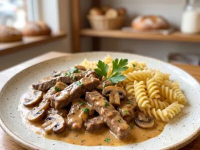 Beef Stroganoff