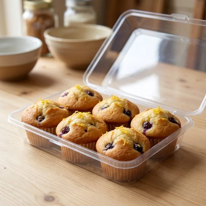 Caja de muffins de agraz y limón x 6