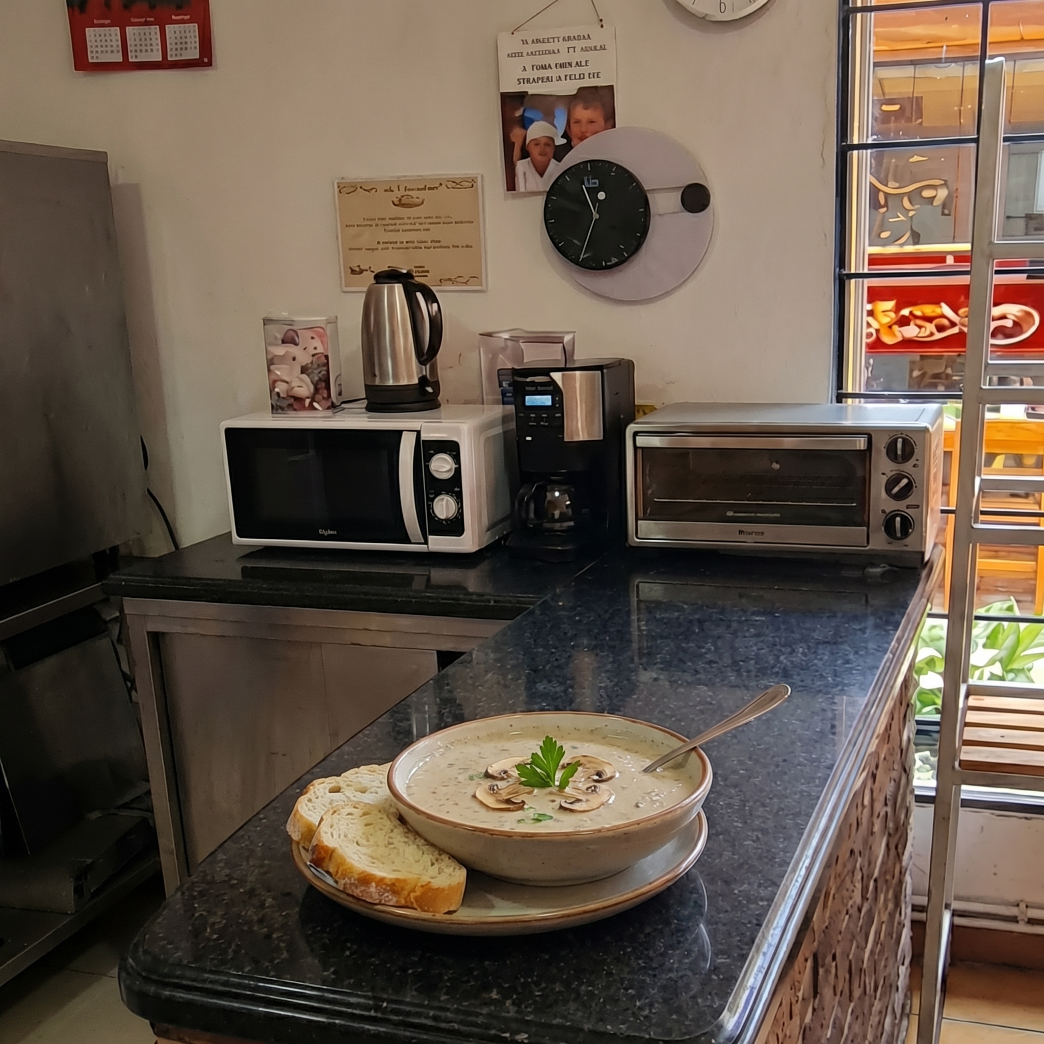 Crema de champiñones