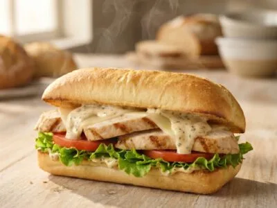 Sandwich de pollo 15 cm